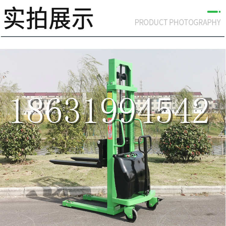 孟津县电动叉车堆高车液压铲车电瓶1吨2吨站驾步行式小型全自动叉车